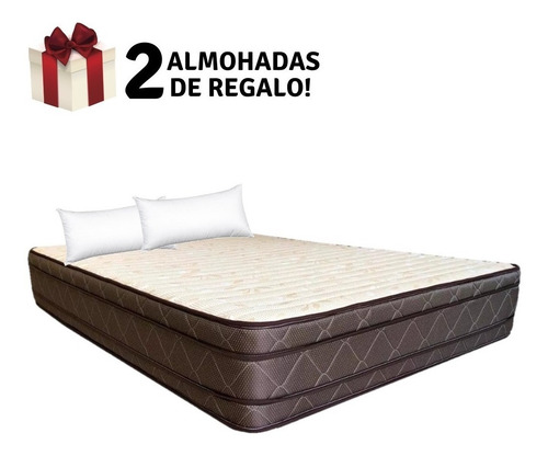 Imagen 2 de 10 de Colchón Espuma Firme 2 Plazas 140x190 Dual Euro 30cm 110kg