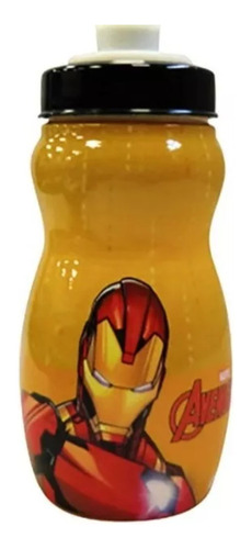 Botella Plástico 300 Ml Iron Man  Marvel Original Y Oficial 