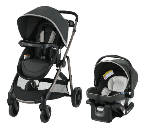 Coche Graco Travel System Modes Element Dlx Cta Color Negro Color del chasis Gris