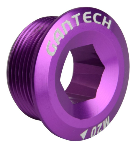 Tampa Pedivela Integrado Gantech M20-aluminio-cores Cor Roxo