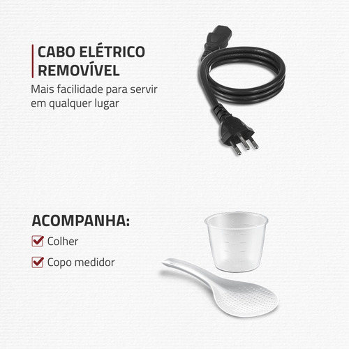 Panela De Pressão Elétrica Digital 6l Mondial Vermelho Pe-60 Vermelho/inox 60hz
