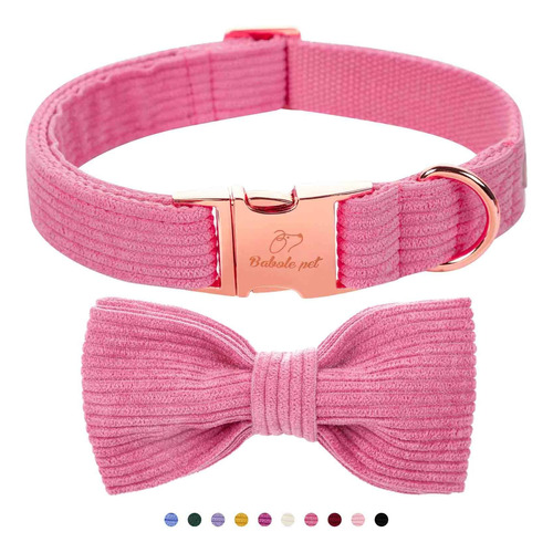 Babole Pet Hot Pink Dog Collars Para Perros Grandes, Cute Co