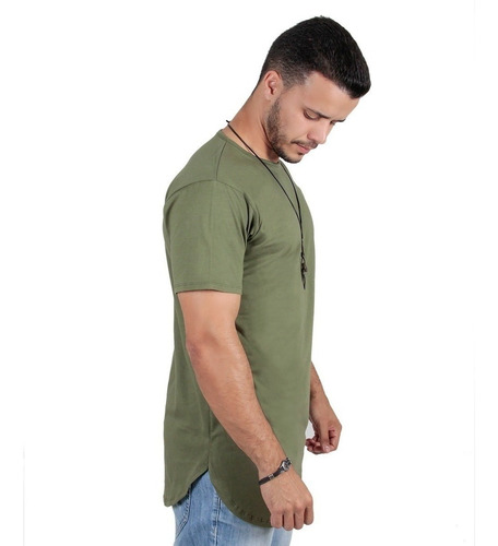 Imagem 6 de 10 de Kit C/8 Blusa Roupas Masculinas Camiseta Alongada Oversized