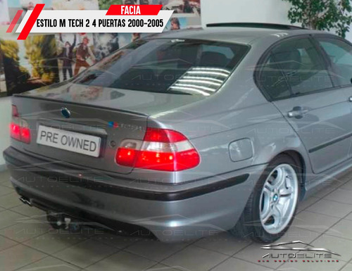 Imagen 3 de 10 de Facia Trasera Bmw Serie 3 E46 4 Ptas Tipo Mtech 1999 - 2005