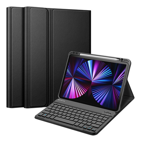 Funda Teclado Fintie Para iPad Pro 11 1ra-3ra Gen 2021 Negro