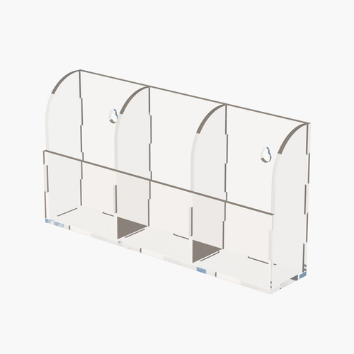 Imagen 2 de 5 de Porta Control Remoto Para Pared Acrílico Base Soporte