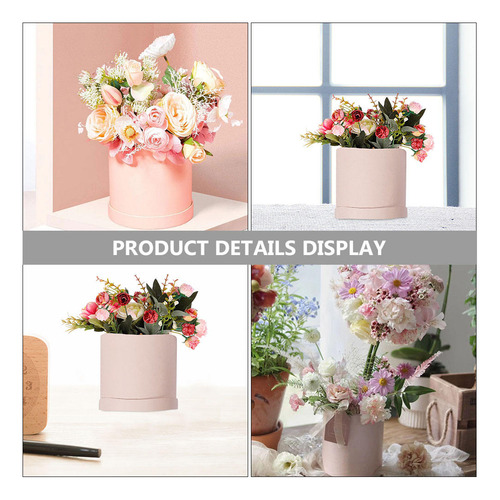 2 Cubos De Papel Para Flores, Redondos, Cubos De Cartón Cilí