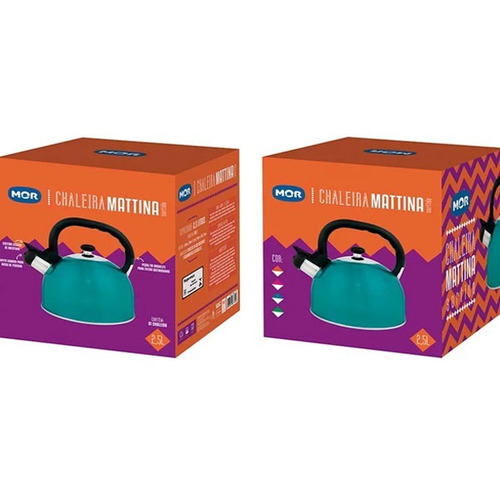 Caldera Tetera Acero Inoxidable Mor 2,5 Lts Varios Colores