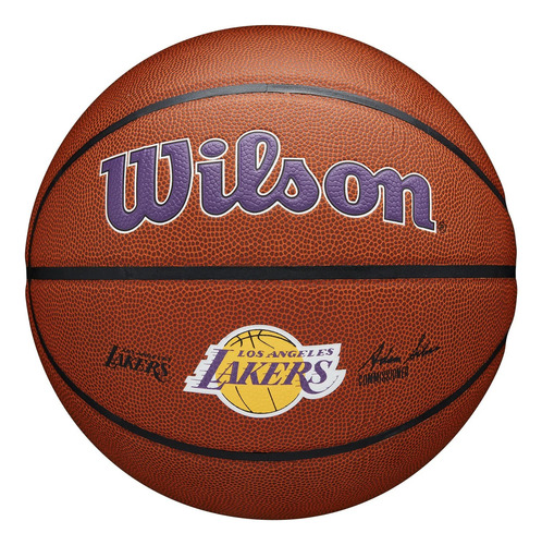 Balón Basquetbol Lakers Nba Alliance Wilson Color Naranja oscuro