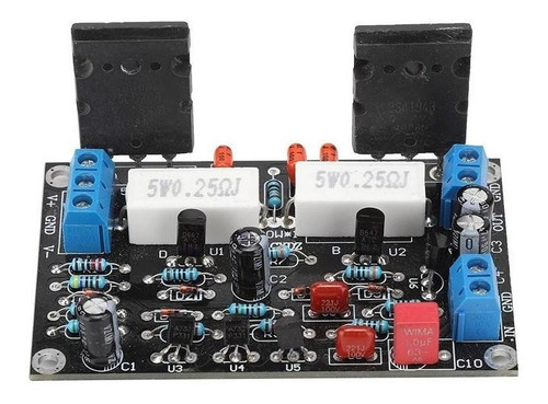 Imagen 1 de 7 de 2sc5200 + 2sa1943 Módulo Subwoofer Digital Amplificador De