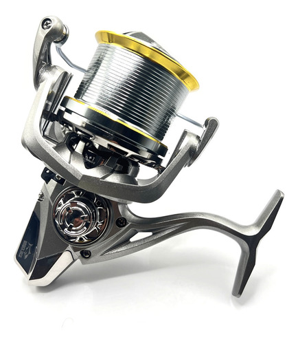 Reel Frontal Amberjack Tamaños 20kg Freno Lance Mar color negro 8000