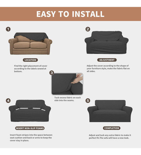 Easy-going Funda Para Sofá De Silla 100% Impermeable, Funda