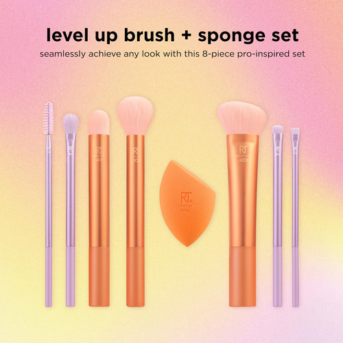 Kit De Brochas Y Esponjas De Maquillaje Real Techniques Leve
