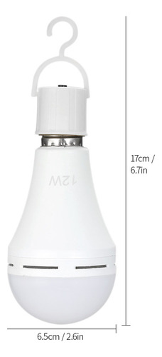 Nova Lâmpada Led De Emergência Recarregável De 12 W,