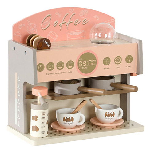Cafetera De Madera, Juego De Simulación, Accesorios De