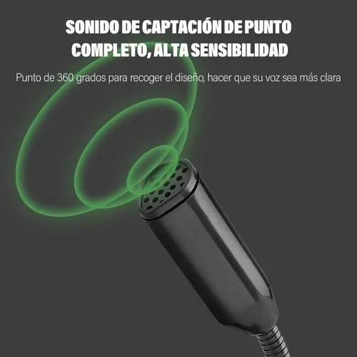 Imagen 3 de 4 de Micrófono Unidireccional Usb Y Aislador De Ruido Plug & Play
