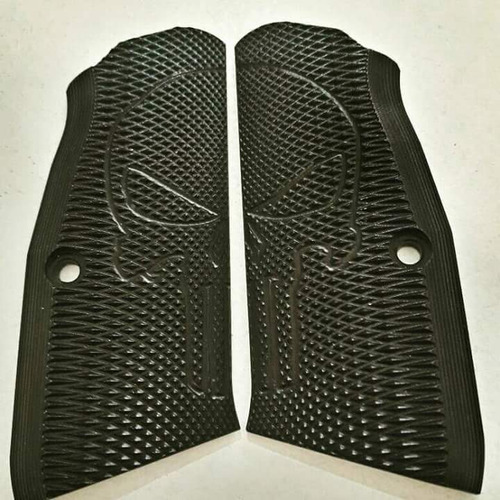 Cacha Punisher Negra, Pistola Tanfoglio Stock 3