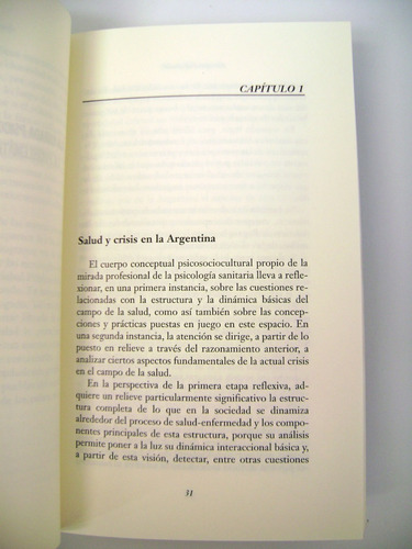Psicologia Sanitaria Enrique Saforcada Papel Excelente Boedo (Usado)