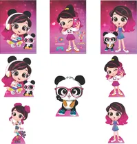 Comprar Kit Festa Luluca 5 Displays + Quadros Decoração Festa Totem