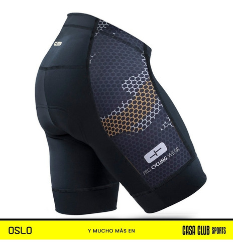 Calza Ciclismo Oslo Color Badana 3d Anatómica Hombre