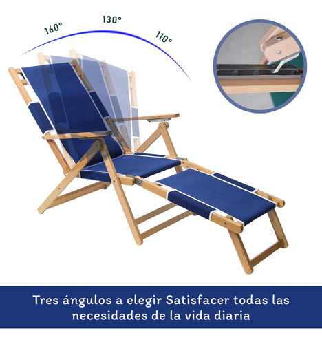 Foh silla de jardin plegable tumbona alberca sol playa
