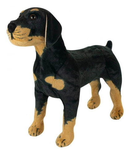 Cachorro Rottweiler Realista 55cm - Pelúcia