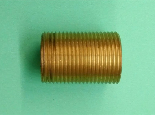 Niple De Laton Cuerda Corrida De 1/2 X 3.5 Cms