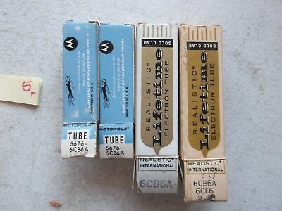 Lot Of 4 New In Box Assorted Electronic Tube 6676 6cb6a 6c