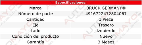 Un Sensor Abs Trasero Izquierdo Bruck Versa 1.6l 4 Cil 11-19