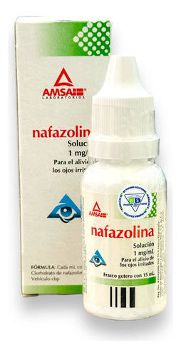 Nafazolina 1 Mg/ml Solución Oftálmica C/15 Ml Amsa