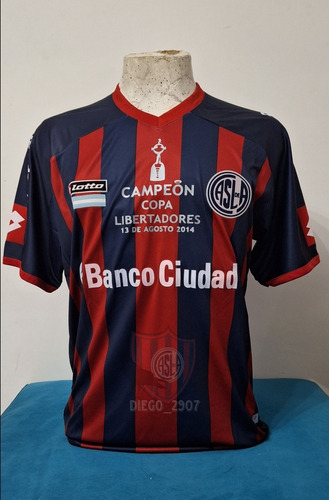 Camiseta San Lorenzo Frase Campeón Libertadores 2014 Talle L