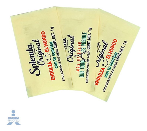 Azúcar Splenda 500 Sobres De 1g - Edulcorante Sin Calorías