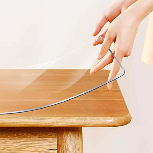 Protector De Mesa De Comedor Transparente De Plástico, Mante