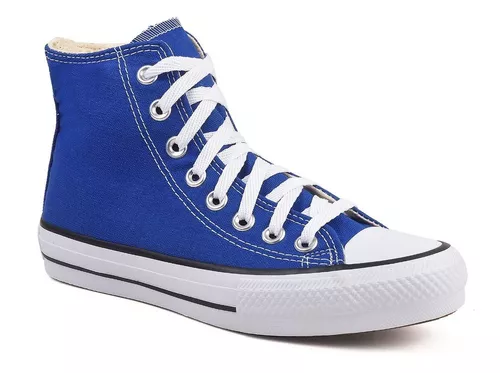 All star cano alto azul com strass