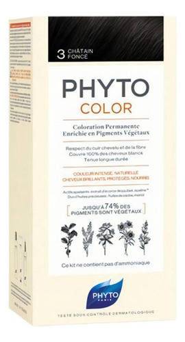 Phytocolor 3 Castaño Oscuro - Phyto Kit