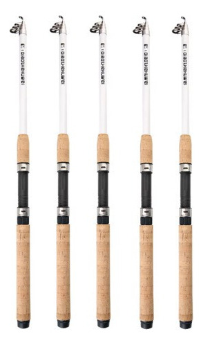 Caña Telescopica 3.6m Mango Corcho Pesca Pejerrey Mar Negro