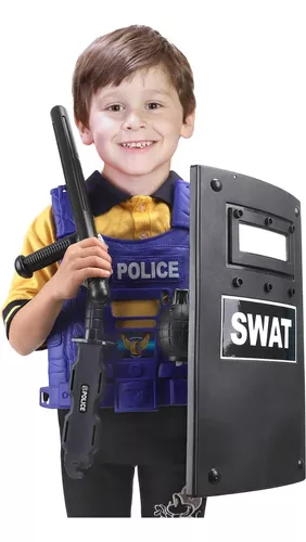 liberry Disfraz de policía para niños, juego de simulación de