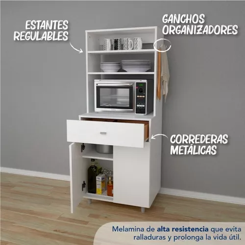 Estante Organizador de Cocina Bajo Mesada o Alacena de 2 Niveles Color  Blanco