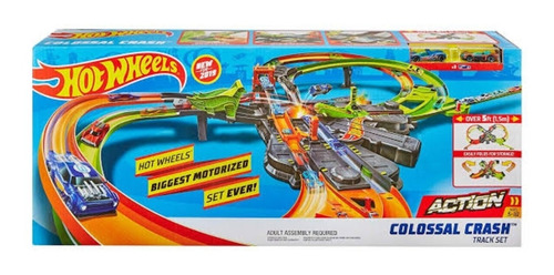 Hot Wheels Pista De Carreras Mega Choques.