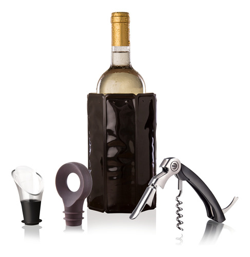 Set Para Botellas De Vino Classic Vacu Vin 4 Pzs