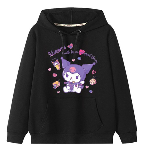 Sudadera Con Capucha Kuromi Merch Hoodies De Manga Larga