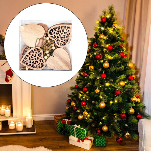 2 X 10 Uds Árbol De Navidad Colgante Hueco En Forma De