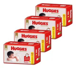 4un Pañales Huggies Supreme Care Unisex Xg 52 u