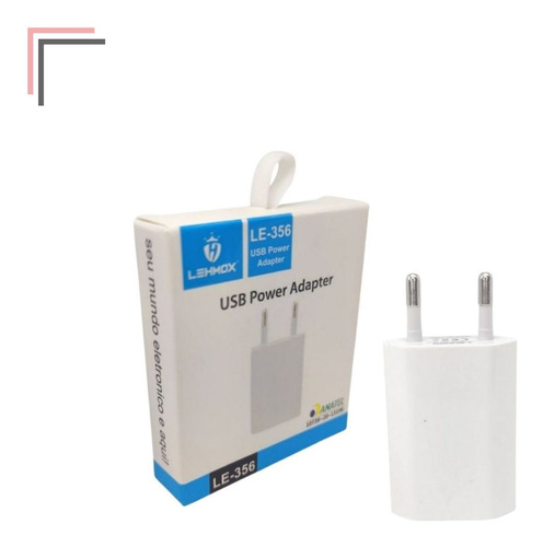 Carregador Tomada Plug Adaptador Fonte Usb 1a 5v Bivolt