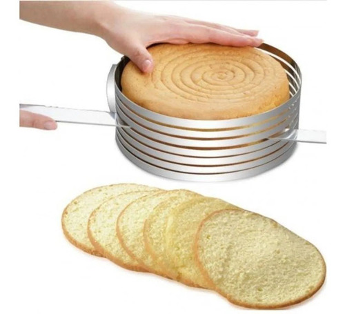 Imagem 6 de 7 de Forma Regulável Fatiar Cortar Bolo Tortas De 24 A 30 Cm