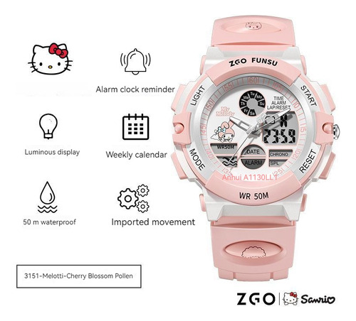 Relojes De Anime Originales De Sanrio Hellokitty My Melody C