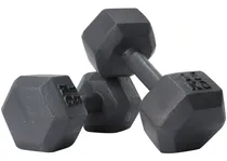 Comprar Par De Mancuernas Fire Sports® 15kg Hammertone Hexagonal Color Gris