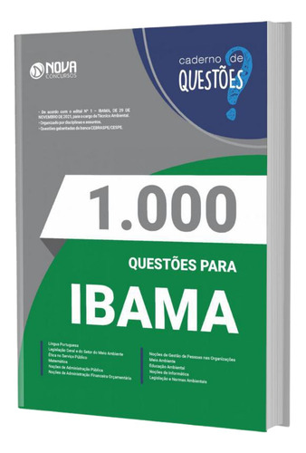 Apostila Caderno De Testes Ibama - Técnico Ambiental