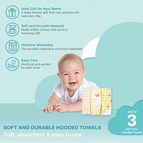 Juego De Toallas Con Capucha Spasilk Para Niños Y Niñas Reci