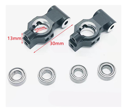 2x De Suspensión Trasera De Coche Rc Metal Para 3racing D5